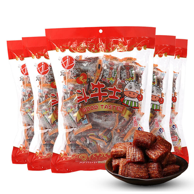 君仔 斗牛士 素大刀肉 麻辣条260克*8包 80后怀旧零食 麻辣小面筋