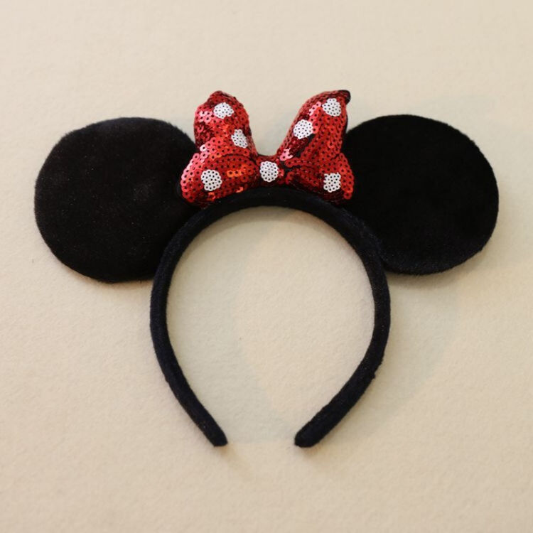 装扮发箍聚会装扮布置头箍演出舞台表演道具装扮用品 亮片米奇发箍