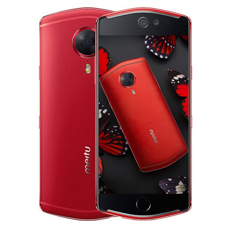 美图(meitu) t8s 美颜拍照手机 全网通4g 烈焰红(4g 128g)