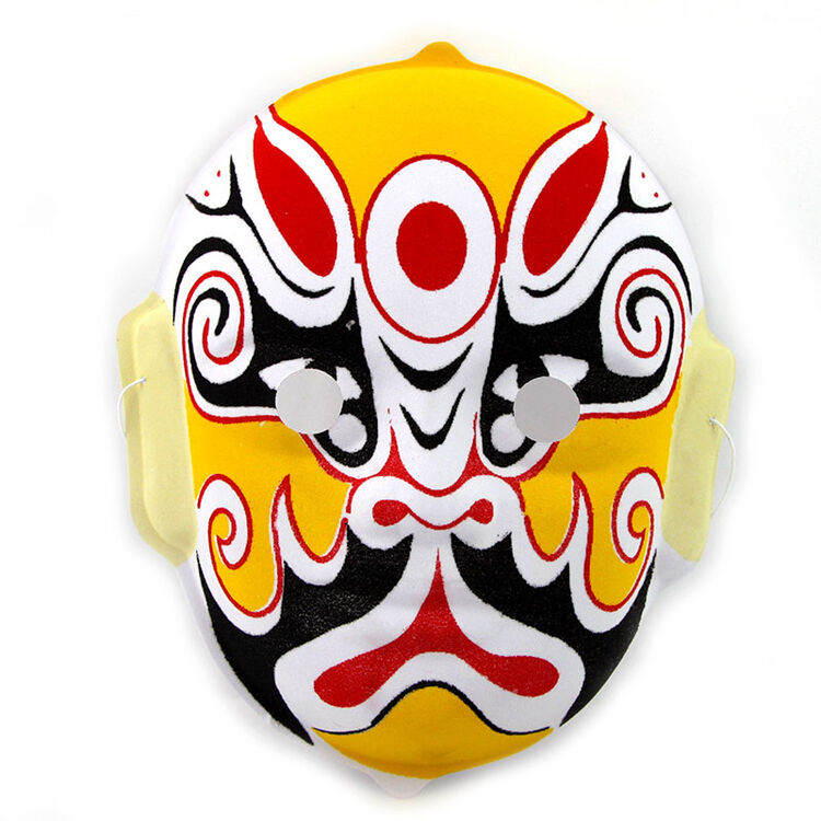 植绒京剧脸谱面具可戴中式国粹川剧变脸演出道具工艺古风京剧脸谱中国