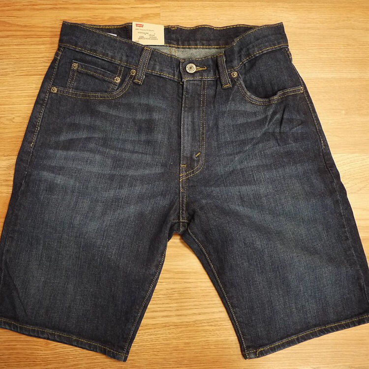 李维斯 levis 505裤型 洗水牛仔短裤 男款夏款休闲裤 二色 深蓝色
