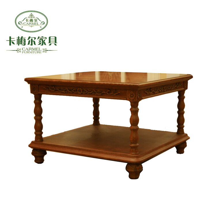 卡梅尔家具5626方茶几欧式实木茶几 欧式客厅茶几 木制茶几 5626-650