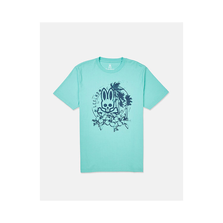 psycho bunny骷髅兔男士t恤短袖圆领字母logo标 florida xxl