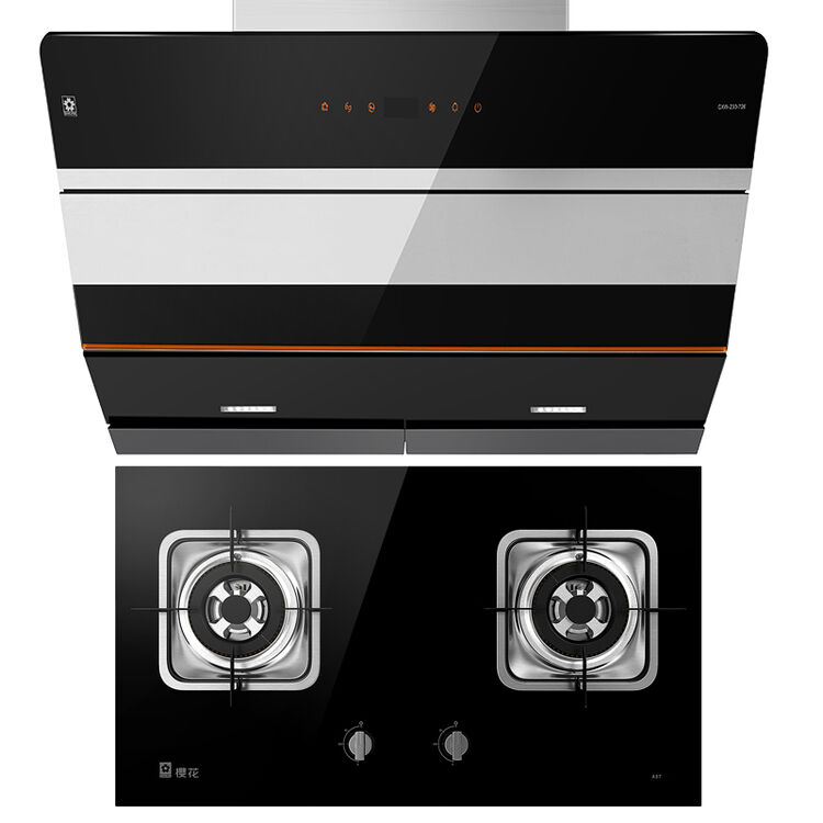 樱花sakura 20立方大吸力智能触控自动开屏近吸式抽油烟机灶具套装cxw