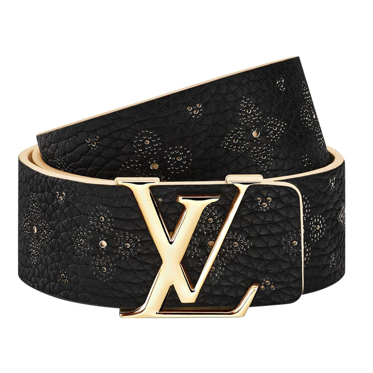 路易威登lv女士皮带lv iconic 35毫米腰带 黑色代购 m0008 w 80cm