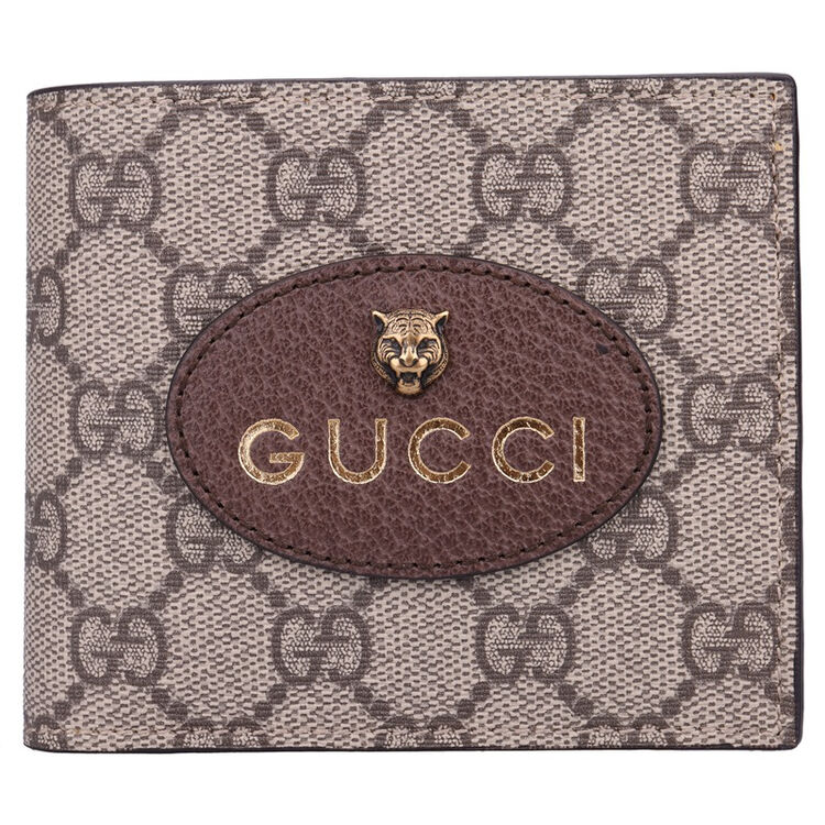 gucci 古驰 gucci钱包 乌木色pu革中性短款钱包 473955 k9got 8861