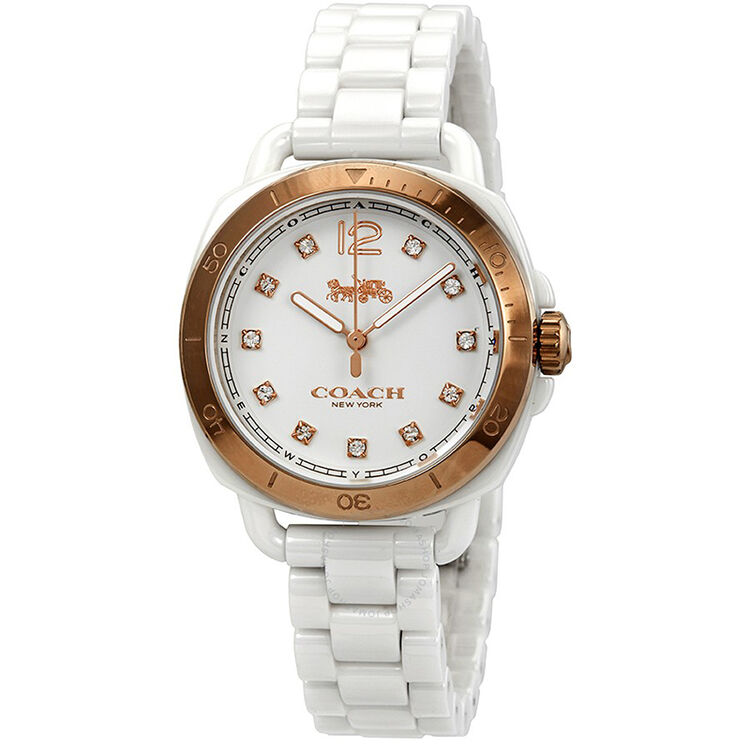 coach蔻驰手表 tatum系列陶瓷表带时尚女士手表 14502752 14502752
