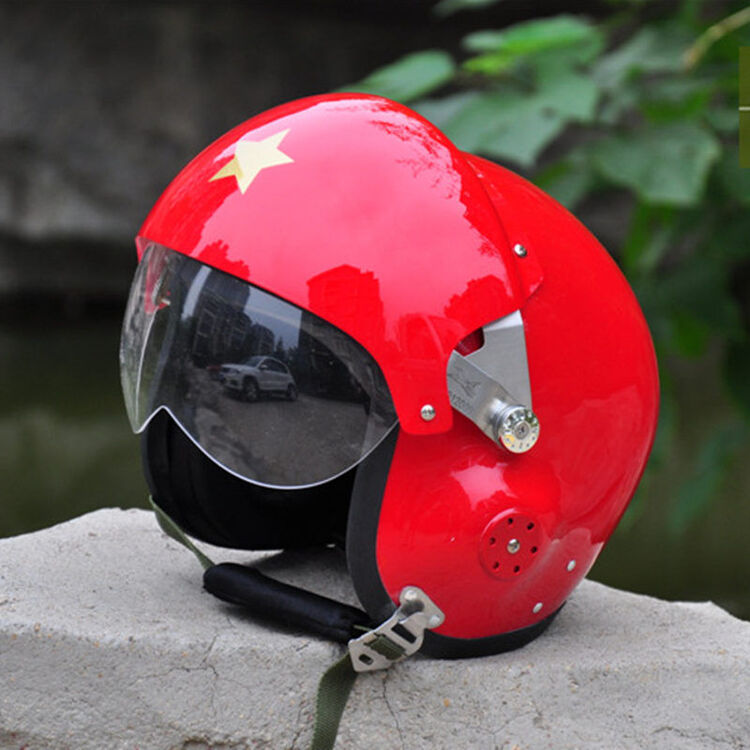 户外 骑行头盔玻璃钢材摩托车头盔玻璃钢盔 红色