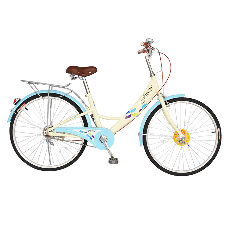 追风鸟自行车 淑女车公主车复古车 24寸 铝合金车架 女士脚踏单车 丽