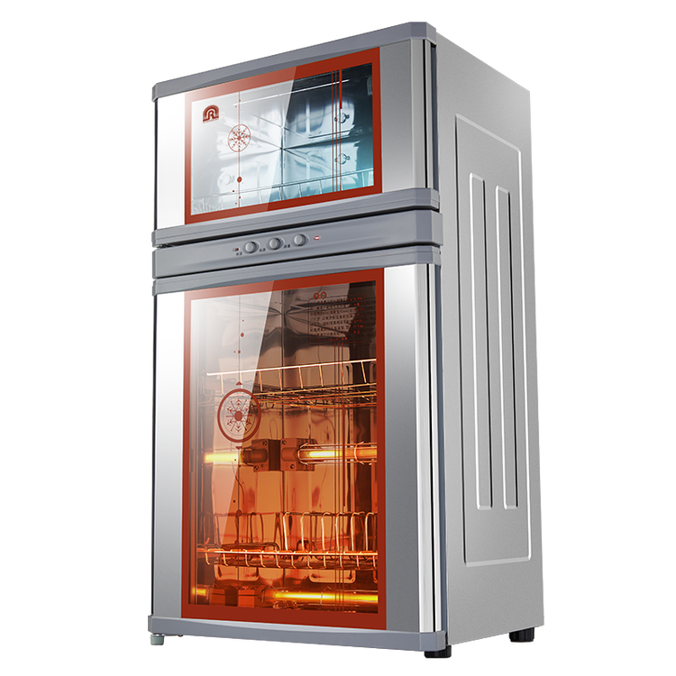 容声(rongsheng)二星级家用消毒柜立式臭氧高温迷你消毒碗柜rq102-ztp