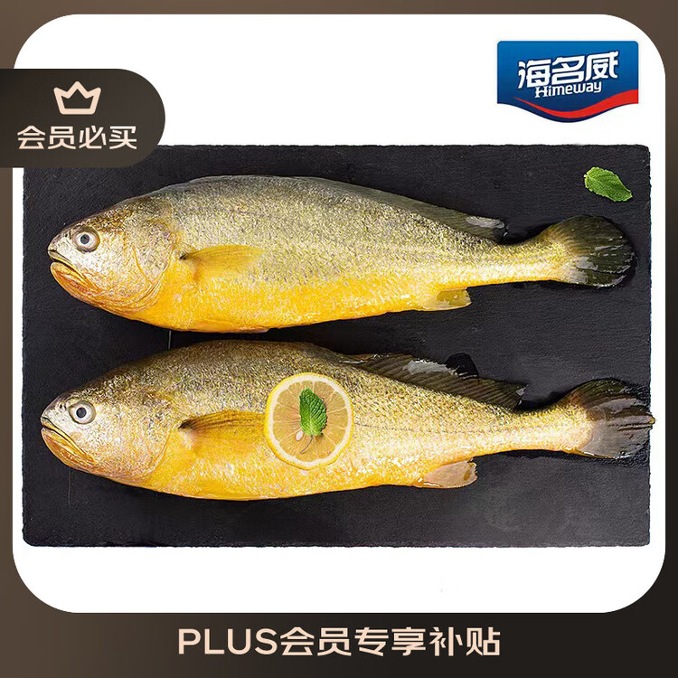 海名威 冷冻黄花鱼700g/2条 宁德大黄鱼地标认证 海鲜海鱼 生鲜鱼类 菜管家商品