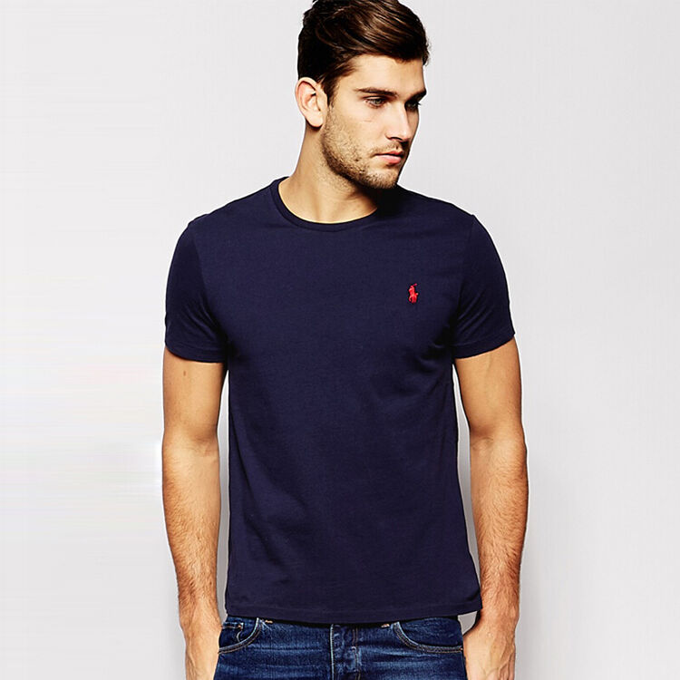 polo ralph lauren 男装t恤 保罗拉夫劳伦 圆领棉质短袖打底衫 navy