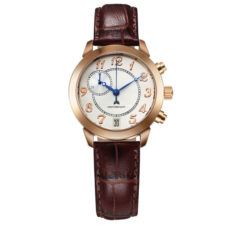 珂芮柏蒂cb手表女士计时手表时尚多功能手表女皮带防水精致商务石英女