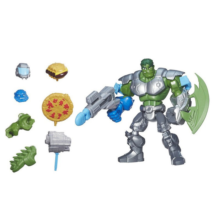孩之宝hasbro漫威复仇者联盟百变英雄系列玩具之人物公仔绿巨人绿灰b