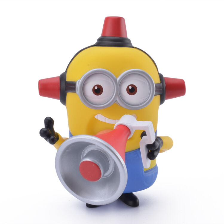 小黄人3电影卑鄙的我神偷奶爸玩具公仔模型黄豆豆摆件礼物 喇叭消防员