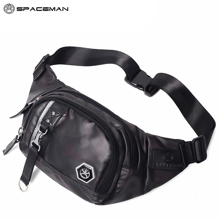 斯帕曼男士腰包 户外休闲单肩包韩版潮流斜挎包时尚男包 休闲小背包