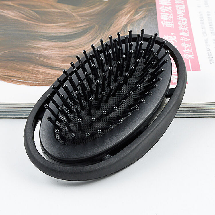 玫姬(maggie)美发梳子 便携梳 顺发气垫梳 气质黑 s30009