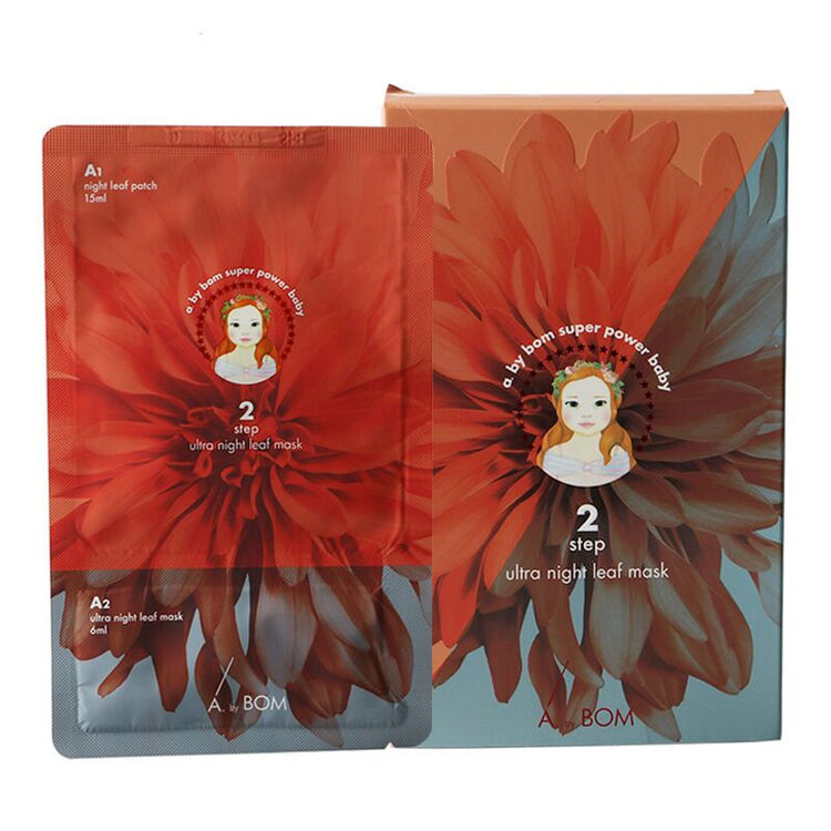 by bom艾柏梵超能婴儿冰凝叶子面膜深层保湿补水桃花面膜晒后修复清凉