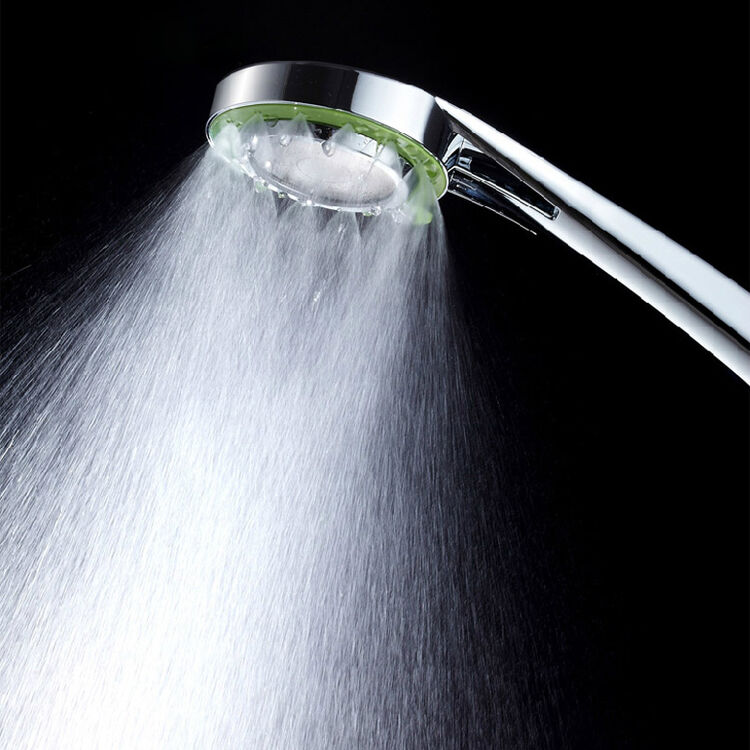 勒洁雅多功能增压 花洒淋浴喷头套装 手持节水小花洒 莲蓬头 银色三档