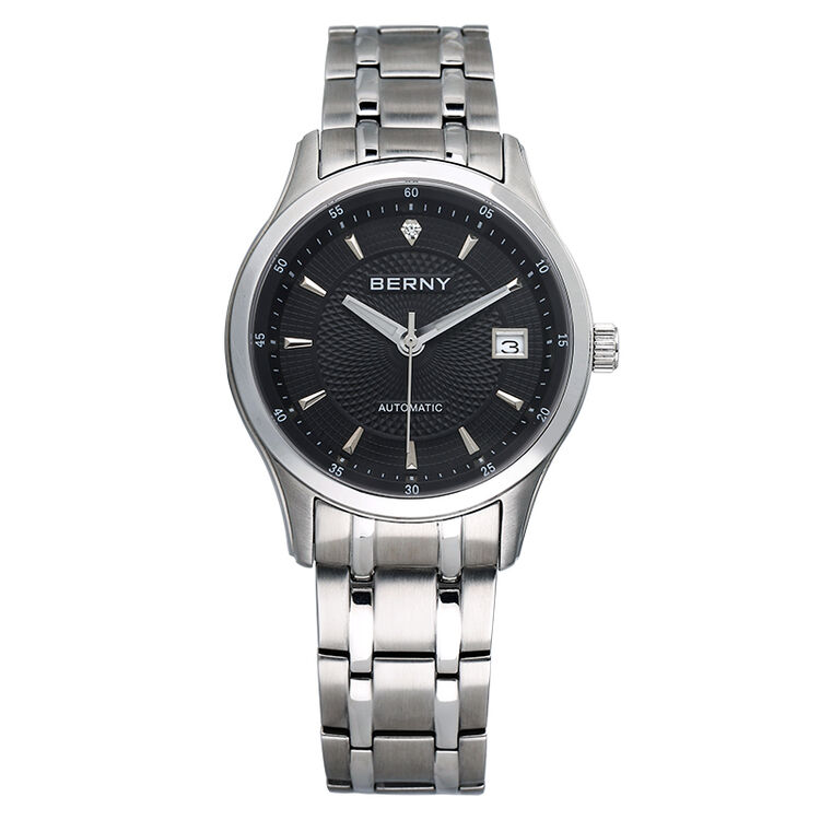 伯尼berny手表机械男表am010m黑
