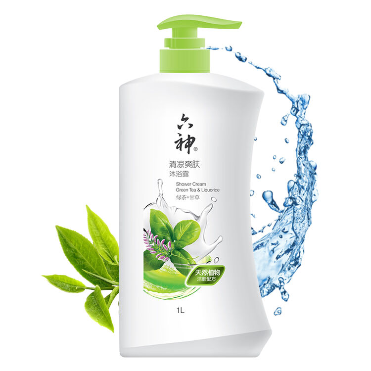 六神 清凉爽肤 沐浴露 1l