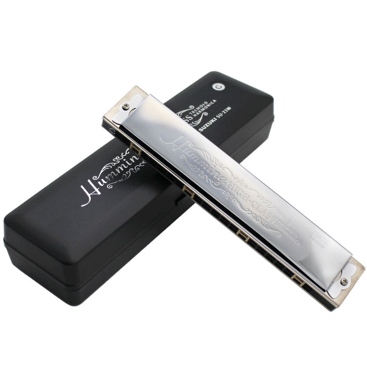 suzuki 铃木日本原装su-21w哈明升级款复音口琴 高级演奏用 g调