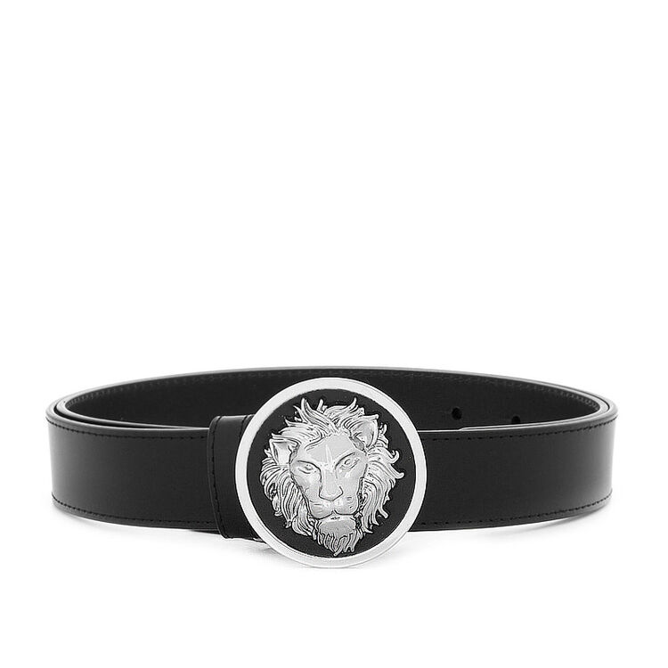 versace范思哲腰带 黑色牛皮狮子头扣线边皮带fcu0076 fcuo 黑色f460n