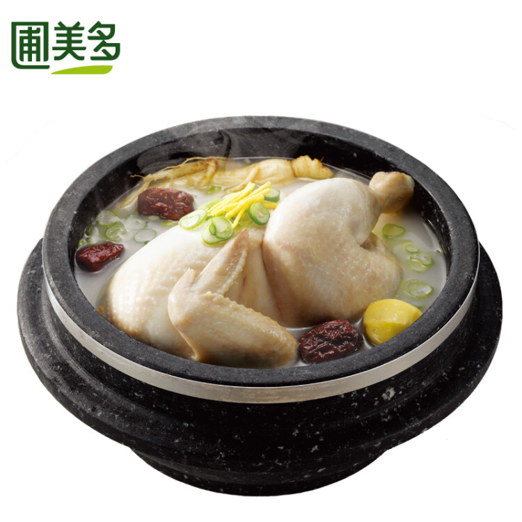 圃美多(Pulmuone) 自享浓郁参鸡汤 500g  韩餐 方便菜 韩式汤料 自加热火锅 快餐速食