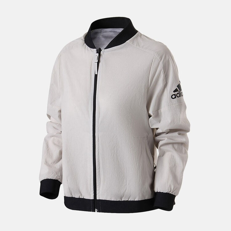 adidas阿迪达斯女子夹克外套2018新款飞行领休闲运动服cv5478 cv5478