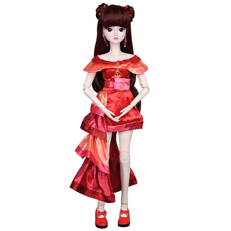 叶罗丽娃娃60cm罗丽关节可动能改装化妆夜萝莉女孩玩具 成品60娃-齐娜