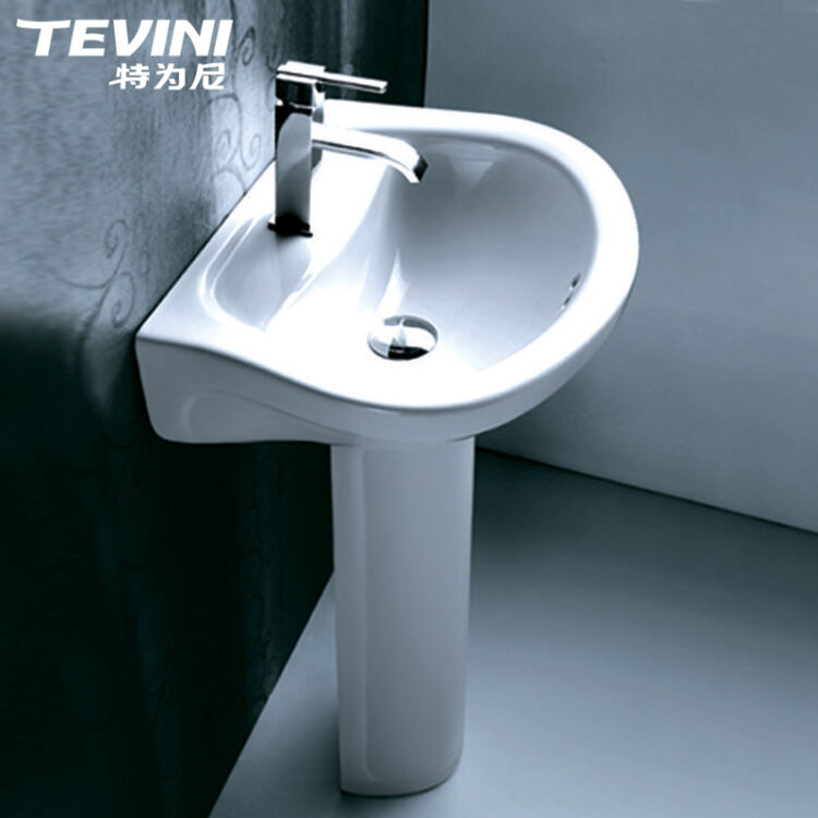 特为尼(tevini) 创潮流ct3055陶瓷盆 艺术盆 立柱盆 洗脸盆 单个台盆