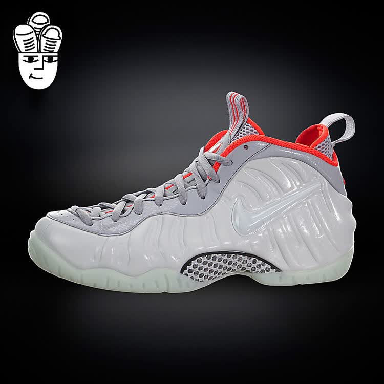 nike air foamposite pro 耐克男子篮球鞋 限量灰椰子泡 624041