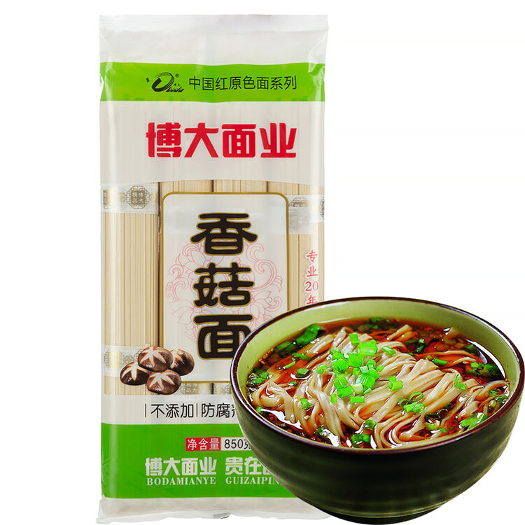 博大面条 原色香菇面850g