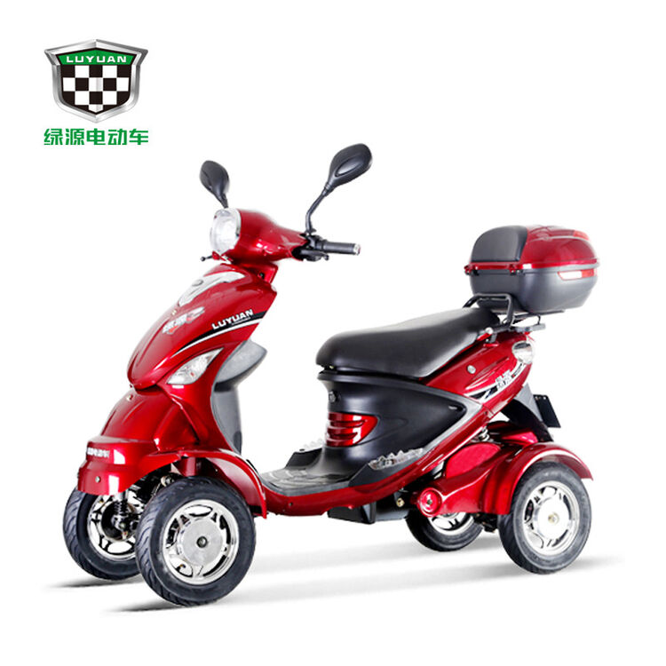 绿源luyuan绿源电动四轮车老年人代步买菜老人出行网点自提dhlc豪迈红