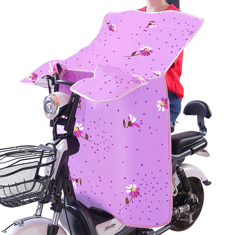 电动车挡风被夏季 大号电瓶车挡风罩电动摩托车自行车防水防风罩 夏天