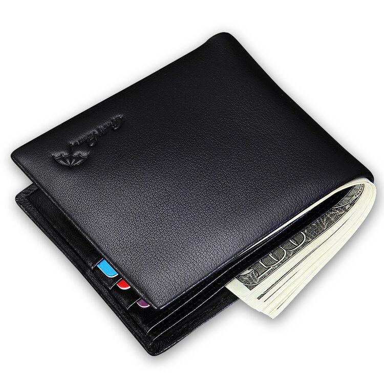 花雨伞arnold palmer 男士钱包头层牛皮短款多功能横款青年皮夹haa