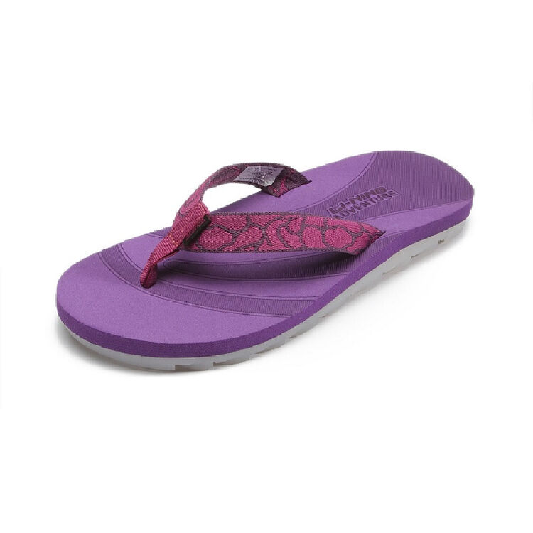李宁 户外系列 夏季女子人字拖鞋 alsh036-2 紫色alsh036-2 37码/23.