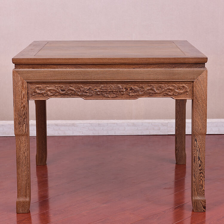 寻古鸡翅木家具 八仙桌 实木 中式明清正方形方桌 餐桌 长98*宽98*高