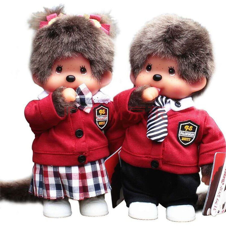 蒙奇奇公仔情侣布娃娃玩偶 蒙奇奇65 66