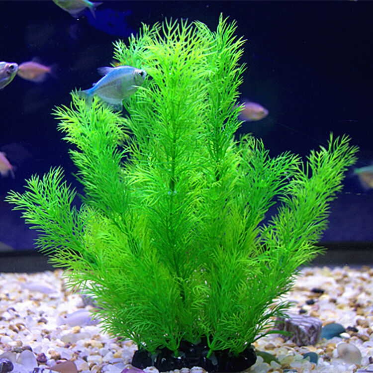 森森鱼缸装饰 仿真水草 水族造景假水草装饰 柔软水草 塑料水草绿色