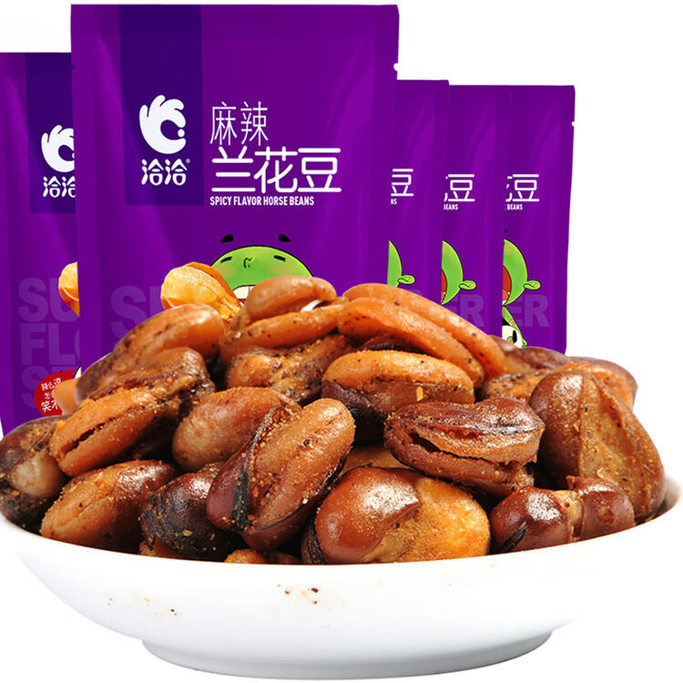 洽洽 休闲零食 办公室小吃 麻辣味兰花豆180g*5袋