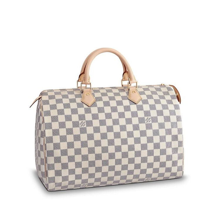 lv女包 女士speedy 35 手袋 经典棋盘格/老花n41369 礼物 白色【图片