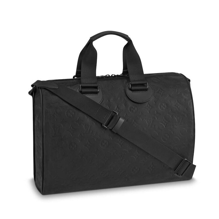 全球购 奢侈品路易威登 lv男包手提包speedy 40蒙田花纹配肩带