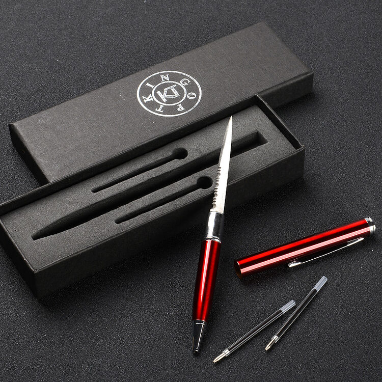 礼品军刀野营水果刀多功能圆珠笔刀户外战术防身笔自卫求生笔刀 笔