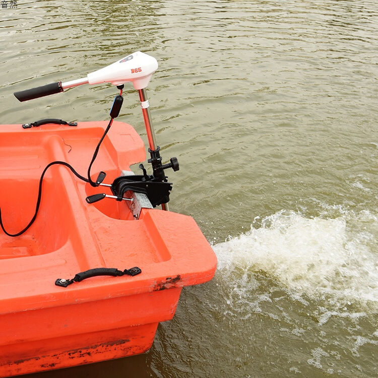 海伯电动船用推进器12v24v橡皮艇船外机挂桨机马达螺旋桨船尾挂机 d