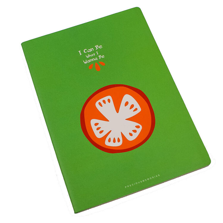 水果派对车线本 多色封面 学生本子 横线本 草绿色