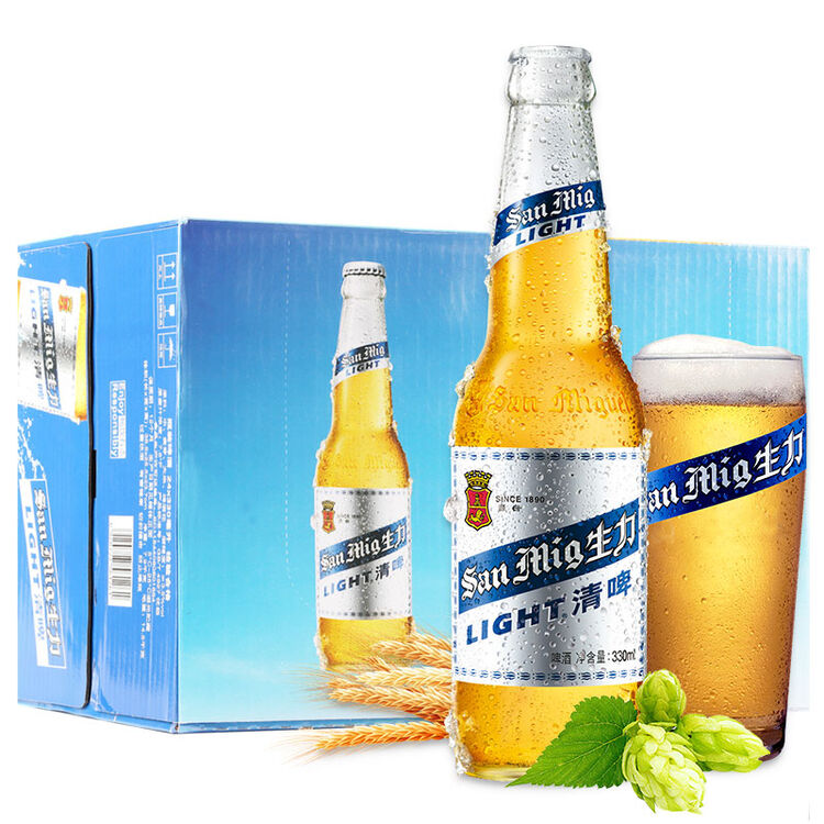 生力啤酒(san miguel)生力清啤330ml*24     