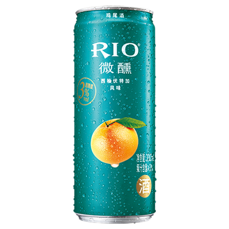 锐澳（RIO）洋酒 预调 鸡尾酒 果酒 微醺系列 3度 330ml*8罐（4种口味） 菜管家商品