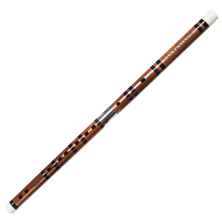 竹笛音乐学院专用笛子横笛乐器 大a调低音笛(双插白铜)7-10天左右发货