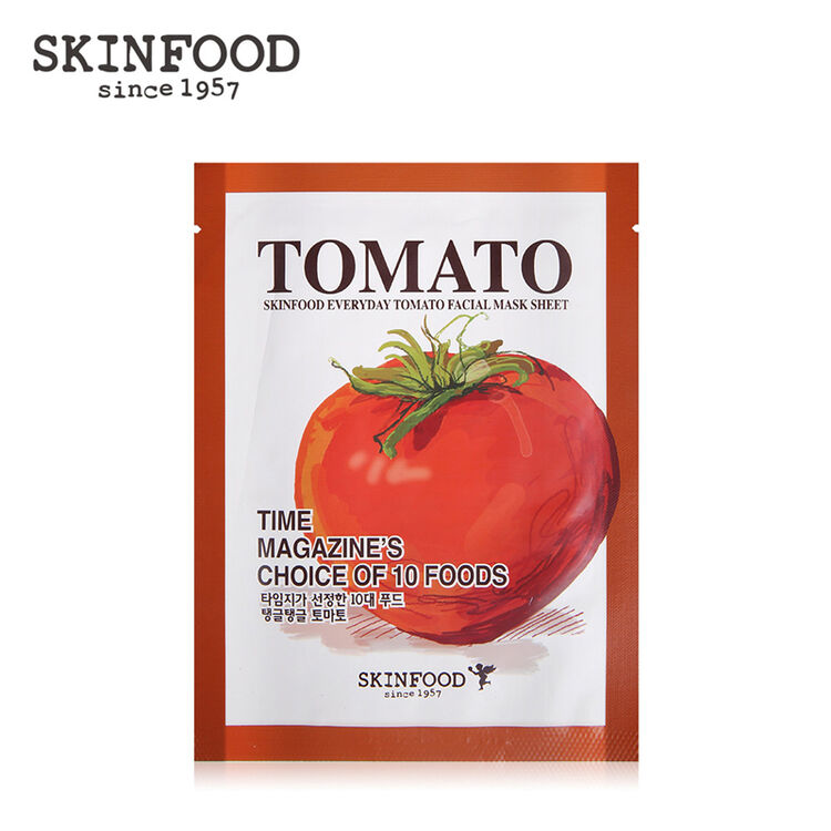 思亲肤skinfood果蔬精华滋润面膜 保湿补水唤颜紧致 番茄唯皙精华面膜